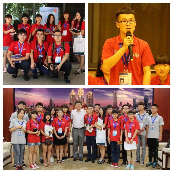 记者团成员合影