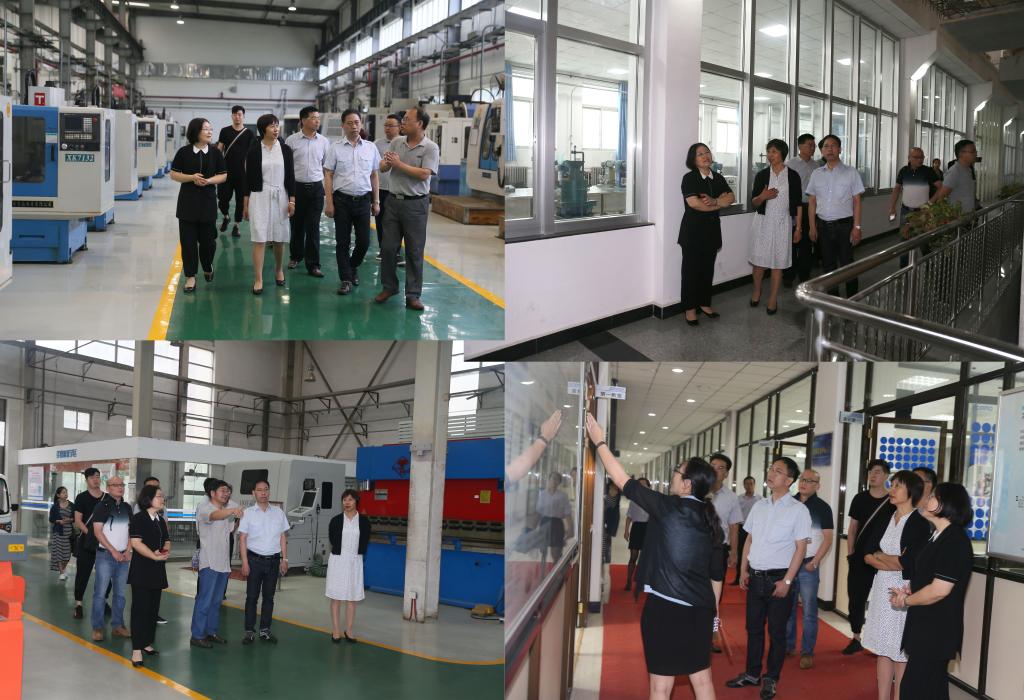 采访组一行实地考察我院实训基地