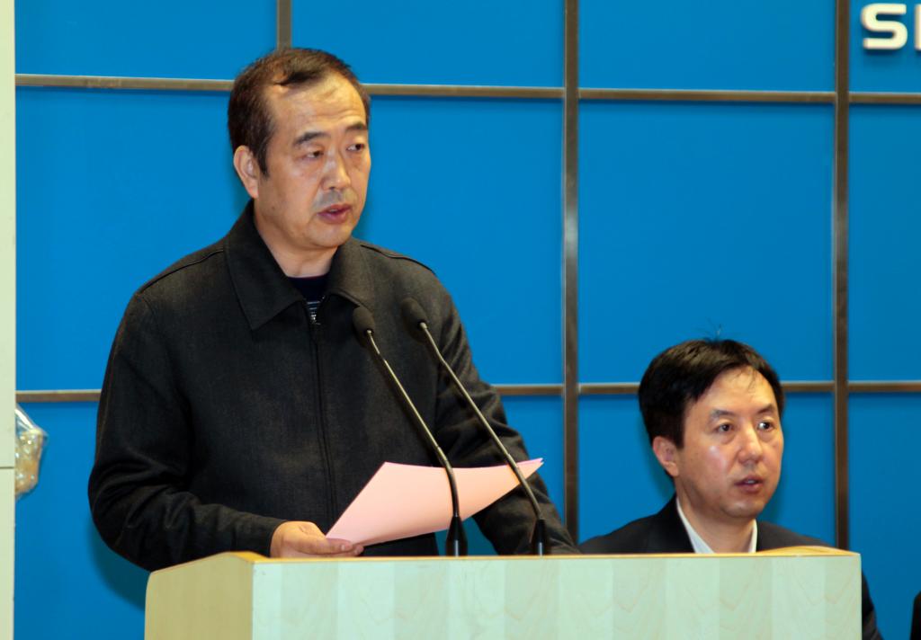 省人社厅职业能力建设处副处长王冰讲话